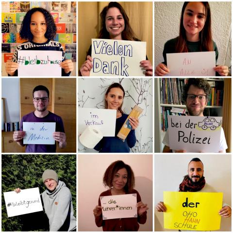 Danke, #bleibzuhause, Collage 2